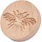 Wood Cookie Molds, Biscuit Stamps, Round, Bees Pattern, 66x39.5mm, Inner Diameter: 42x61.5mm