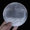 Natural Selenite Charging Plate, Healing Stones Ornaments for Home Office Table Decoration, Wing, 100mm