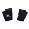 Clothing Size Labels, Woven Crafting Craft Labels, for Clothing Sewing, 3XL, Black, 39x10x0.2mm, about 100pcs/bag