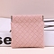 PU Leather Shrapnel Makeup Bags, Portable Travel Squeeze Top Storage Pouch for Key, Small Cosmetic, Pink, 14x18cm