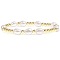 Temperament Magnet Gold Elastic Bracelet Baroque Imitation Pearl Multi layered Layered Bracelet Small and Popular Bracelet