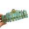 Natural Amazonite Hair Bands, Crown Hair Bands for Women Girls, 350x150mm