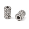 304 Stainless Steel Beads, with Rhinestone, Column, Stainless Steel Color, Crystal, 11x7mm, Hole: 3mm