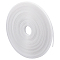 45M Polyester & Plastic Boning, Horsehair Braid, Crinoline for Sewing Wedding Dress, Dance Formal Dress Accessories, Skirt, Gown, WhiteSmoke, 8x0.4mm