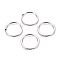 Alloy Split Key Rings, Keychain Clasp Findings, Chromium Plated, 28x2mm, Inner Diameter: 22mm