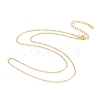 Rhodium Plated 925 Sterling Silver Chain Necklace NJEW-A011-02G-01-2