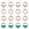 AHADERMAKER 16Pcs 4 Colors Glass Pendants GLAA-GA0001-32-1