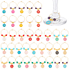 36Pcs 36 Styles Alloy Enamel Wine Glass Charms AJEW-BC00003-1