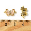 Faceted Glass Butterfly Connector Charms ZIRC-XCP0001-02G-3