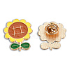 Sunflower Shape Enamel Pin JEWB-N007-203-1