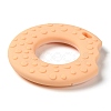 Donut Food Grade Eco-Friendly Silicone Focal Beads SIL-Q023-01C-2
