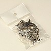 Tibetan Style Owl Keychain for Halloween KEYC-JKC0009-02-3