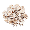 100Pcs Unfinished Wood Piece Decorations WOOD-CJ0001-54-1