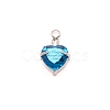 Faceted Glass Urn Pendant GLAA-WH0031-10J-1
