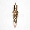 316 Surgical Stainless Steel Big Pointed Pendants STAS-G058-10-1