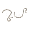 201 Stainless Steel S Hook Clasps STAS-K261-01P-2