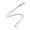 Ion Plating(IP) 304 Stainless Steel Cable Necklaces NJEW-G081-08P-2