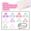 100Pcs 10 Style Transparent Spray Painted Glass Beads GLAA-YW0001-43-2