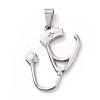 Non-Tarnish 304 Stainless Steel Pendants STAS-G261-01P-2