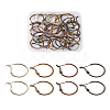 Brass Hoop Earrings KK-CD0001-10-15
