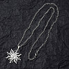 Non-Tarnish 201 Stainless Steel Pendant Necklaces for Man NJEW-Q336-02G-P-4