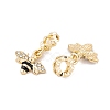 Rack Plating Alloy Crystal Rhinestone European Dangle Charms FIND-C055-26G-2