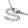 Alloy Rhinestone Cat Pandant Necklace with Cable Chains NJEW-K248-01P-03-4