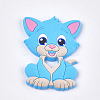 Food Grade Eco-Friendly Silicone Kitten Cabochons SIL-T052-08E-1