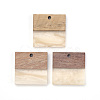 Resin & Wood Pendants X-RESI-T023-19A-1