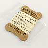 Single Face Words and Ants Printed Cotton Ribbon OCOR-R012-1.5cm-B08-1