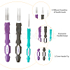 DICOSMETIC 1 Set Alloy Crochet Hook & Hair Braiding Needle Kits TOOL-DC0001-06-5