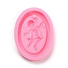 Oval with Angel Pendant DIY Silicone Molds SIMO-P003-06C-2