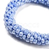 Crochet Glass Beads Braided Stretch Bracelet BJEW-K232-01B-2