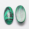 Dyed Oval Malachite Cabochons G-K020-40x30mm-10-2