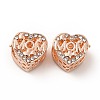 Rack Plating Alloy Rhinestone European Beads PALLOY-P289-47RG-2