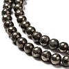 Natural Pyrite Beads Strands X-G-L031-4mm-01-3