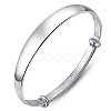 Women's Trendy Brass Smooth Bracelets for Women BJEW-BB59815-A-1