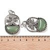 Natural Green Aventurine Bag Pendants G-Q163-06AS-07-3