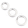 Unicraftale 3Pcs 3 Styles 304 Stainless Steel Spring Gate Rings STAS-UN0040-92-1