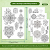 4 Sheets 11.6x8.2 Inch Stick and Stitch Embroidery Patterns DIY-WH0455-167-2