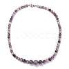 Natural Phlogopite Graduated Beaded Necklaces & Stretch Bracelets Jewelry Sets SJEW-H304-01C-2