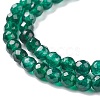 Dyed Natural White Jade Round Beads Strands X-G-E311-4mm-04-5