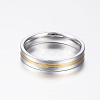 304 Stainless Steel Couple Rings RJEW-P057-03-6