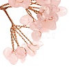 Natural Rose Quartz Chips Money Tree Decorations DJEW-C016-01N-2