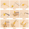 SUNNYCLUE DIY Bee Dangle Earring Making Kit DIY-SC0020-43-4