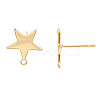 Brass Stud Earring Findings X-KK-S345-201-3