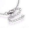 304 Stainless Steel Pendant Necklaces NJEW-L146-01-4