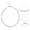 4Pcs 4 Colors Glass Beaded Necklaces Sets NJEW-SZ0001-39-4