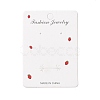 Rectangle Strawberry Earring Display Cards CDIS-P007-K01-1