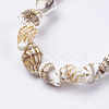 Natural Sea Shell Beads Strands BSHE-K012-07-3